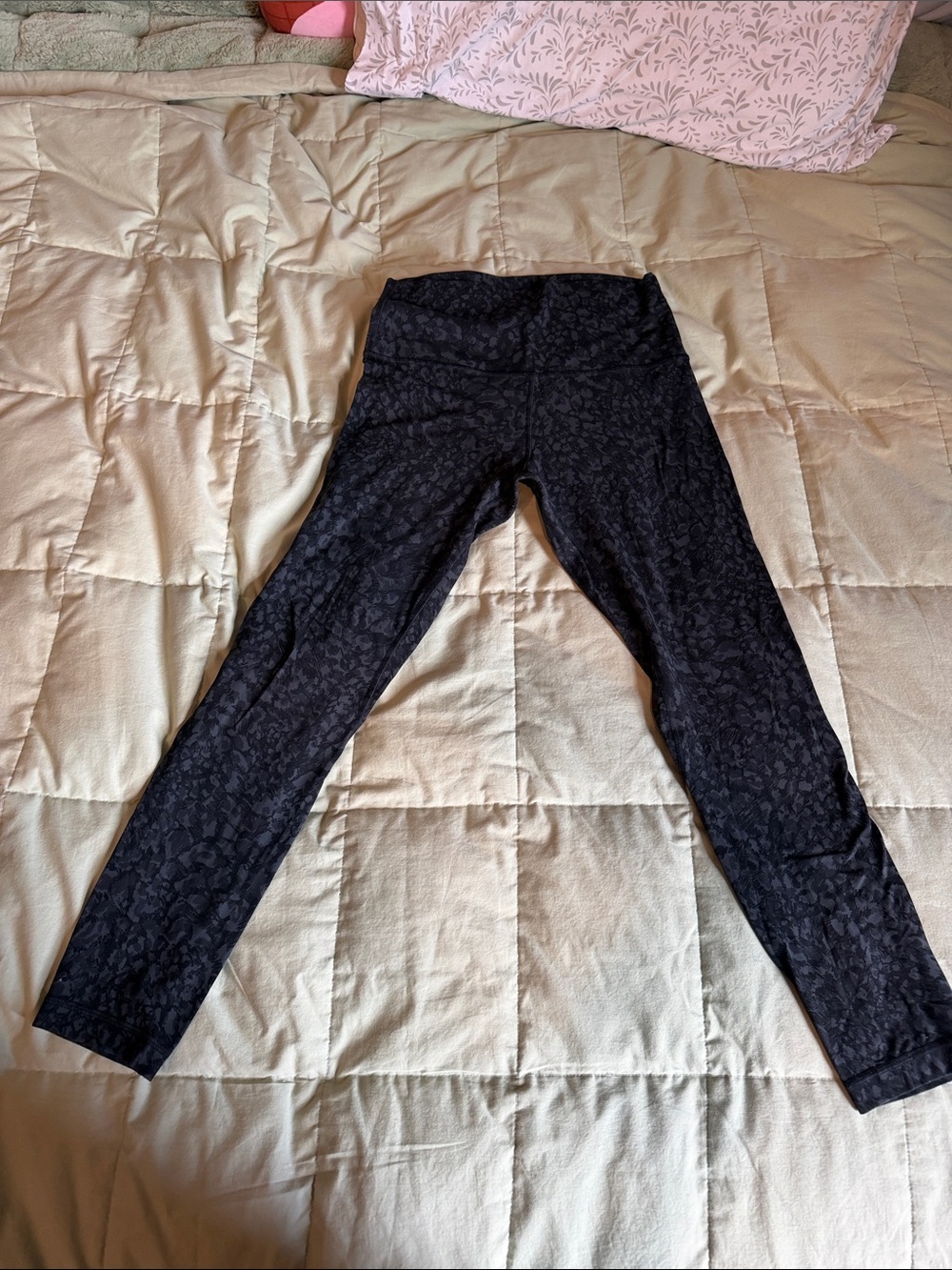 lululemon athletica Black Subtle Printed High-Rise Leggings